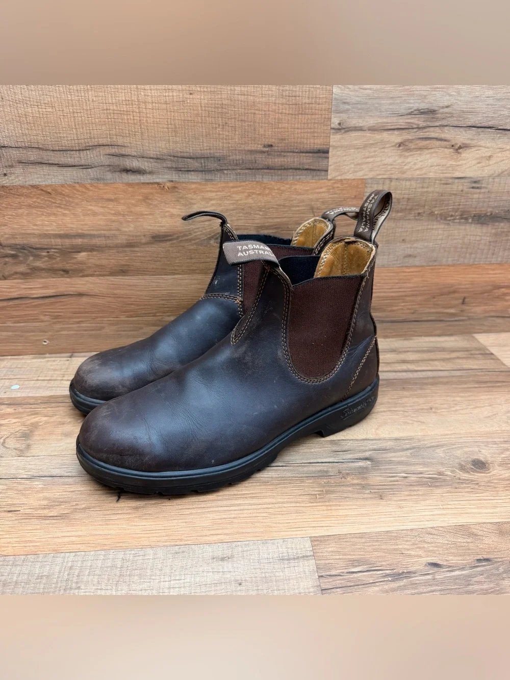 Blundstone 500 Chelsea Boot unisex US M6.5 L9 (AU/UK- 6) Brown Leather Slip-On